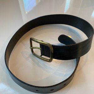 Women's leather Belt with Brass Buckle